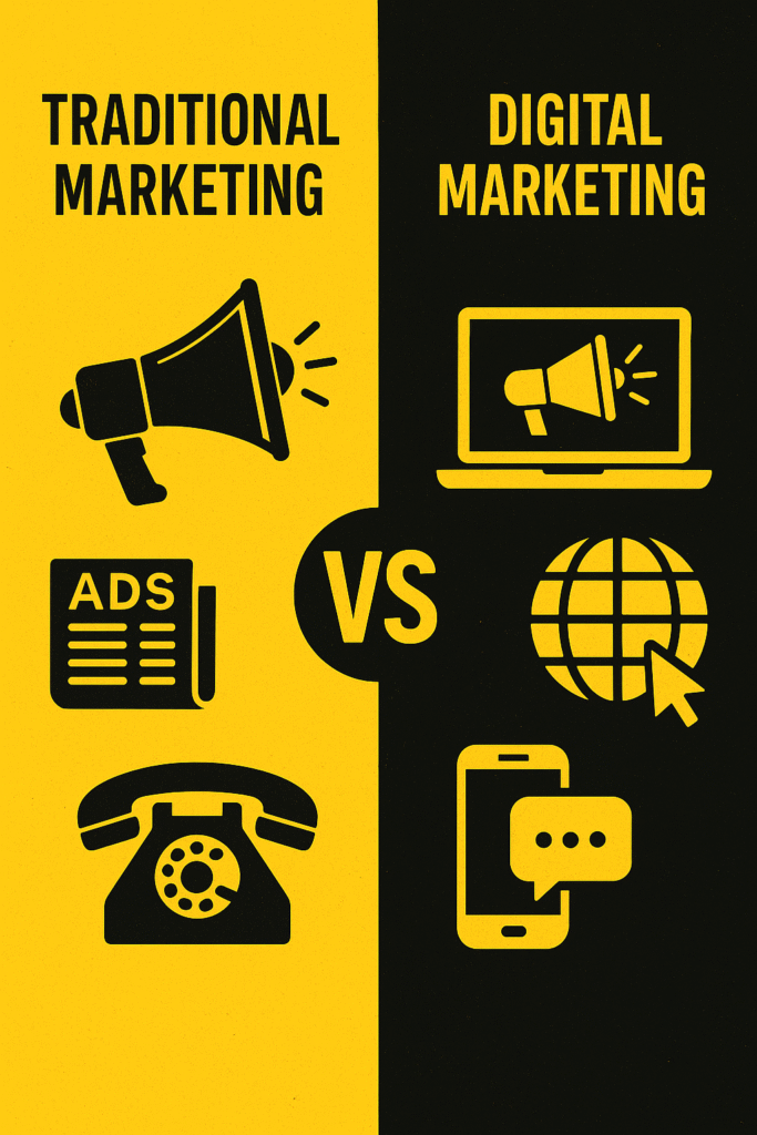 TRADITIONAL MARKETING  VS  SOCIAL MEDIA MARKETING
